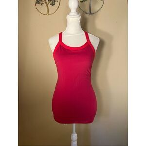 Lululemon Ujjayi Y II Athletic Tank Top in Raspberry Size 4
